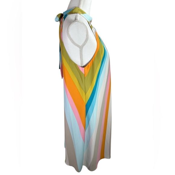 Trina Turk Morgan Striped Halter Neck Dress Multicolor Size Small - Picture 8 of 12